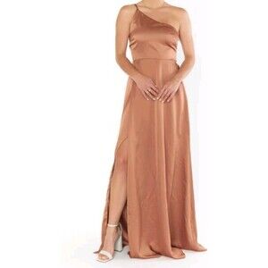 Show Me Ur Mumu Shannon One Shoulder Dress Show Me Ur‎  Copper Size LARGE